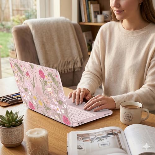 for MacBook Neo 13 inch Case 2026 (Model A3404), Artistic Flower Pattern Ultra Slim Frosted Matte Hard Shell, Anti-Scratch & Fingerprint Resistant Cover - Classic Flowers - color: Classic Flowers
