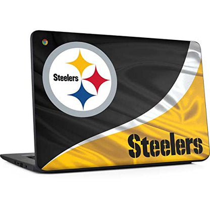 Skinit Decal Laptop Skin Compatible with Chromebook 14 G5 - Officially Licensed NFL Pittsburgh Steelers Design