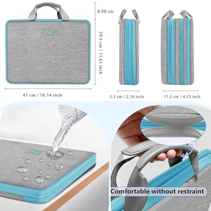 ZINZ Expandable Laptop Case 15.6 Inch Sleeve, Protective Carrying Case Compatible with MacBook Neo 16", MacBook Pro 16"/15.4", Dell XPS 16" and Most 15" 15.6" 16" Notebook，G01Y01 - color: G01y01, size: 15-16"