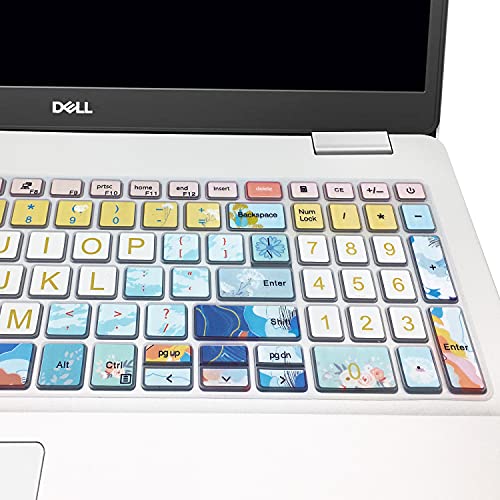 Keyboard Cover for 2021 2020 2019 Dell Inspiron 15 5501 5502 5505 5508 5584 5590 5593 5598 15.6" & Inspiron 15 7000 7590 7591 7501 7506 7706 7790, Vostro 7590 5590 7500, Litter Flowers - color: Litter Flowers