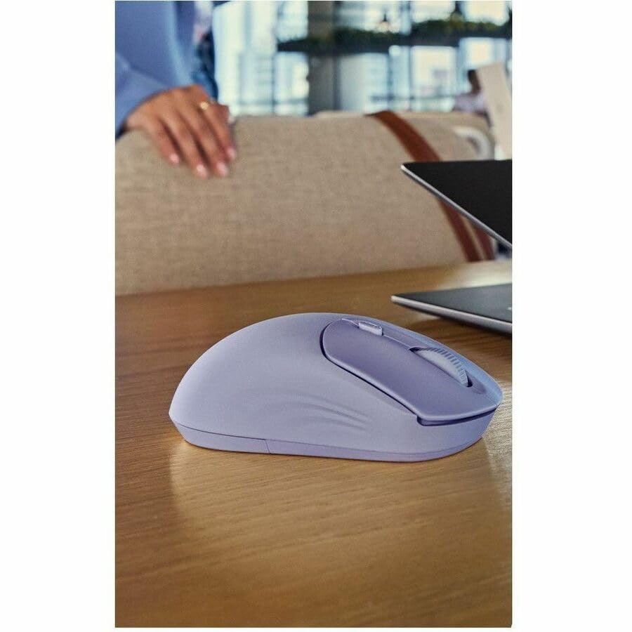 HP 400 Quiet Wireless Mouse, Dual Bluetooth & 2.4GHz, Soft Silicone, Quiet Clicks, Microsoft Wheel, 24-Month Battery, 6000 DPI, Ambidextrous, Eco-Friendly Design, Multi-OS, Blue - color: Blue