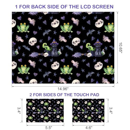 DINKY 15.6 inches Laptop Skin Sticker Netbook Universal Reusable Protector Cover Decal Fits 13 13.3 14 15 15.4 15.6 inch Laptop Protector Notebook (Skeleton Frog) - color: Skeleton Frog