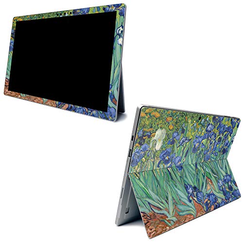MightySkins Skin for Microsoft Surface Pro 7 - Irises | Protective, Durable, and Unique Vinyl Decal Wrap Cover | Easy to Apply, Remove, and Change Styles | Made in The USA - color: Irises