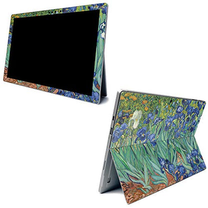MightySkins Skin for Microsoft Surface Pro 7 - Irises | Protective, Durable, and Unique Vinyl Decal Wrap Cover | Easy to Apply, Remove, and Change Styles | Made in The USA - color: Irises