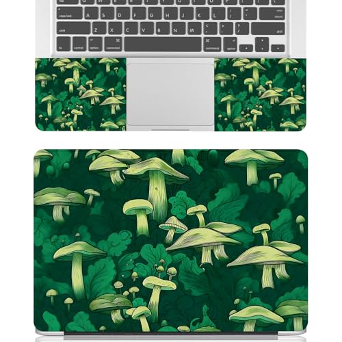 Universal Laptop Skin Sticker Decal for 11.6”12" 13" 13.3" 14" 15" 15.4" 15.6" Reusable Waterproof Scratch-Scratch Resistant Protective Vinyl Laptop Notebook Skin Stickers - Green Mushrooms - color: Green Mushrooms