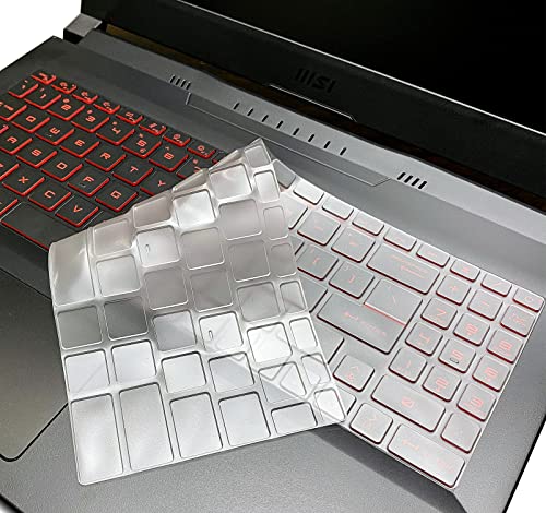 Keyboard Cover for MSI Cyborg 15 A13VE 2023, MSI GL66 GL76, Stealth GS77, Katana GF66 GF76, Raider GE78 HX, MSI Sword 15 17, MSI Crosshair 15.6" 17.3", Stealth 16 17 Studio Keyboard Skin Accessories
