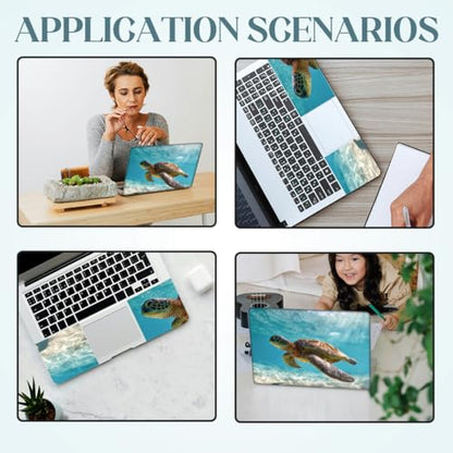 SUPERDANT Laptop Skin Sticker Sea Turtle Laptop Decals Personalized Universal Notebook Computer Wrap Vinyl Skin Stickers Cover Art Decal Removable 12-15.6 Inch Waterproof Scratch-Resistant Gifts - style: Sea Turtle