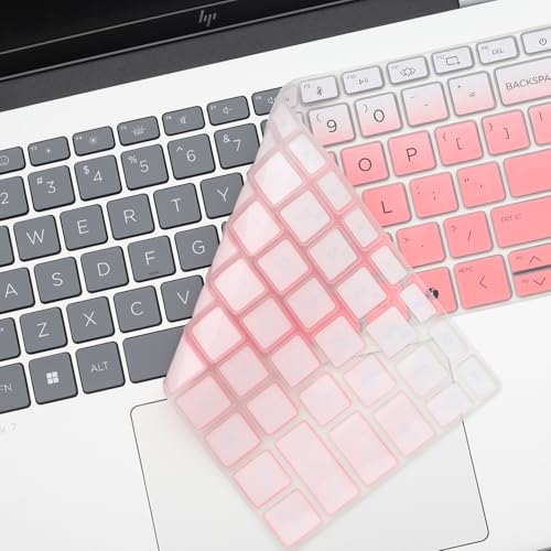Keyboard Cover for 2026 2025 HP OmniBook 5 14 inch & OmniBook 7 14", OmniBook 5/7 14-fp0057nr 14-he0017nr 14t-hh000 14t-hk000 14z-hm000 14z-hn000 14-kf0712nr 14t-km000 14-fr0017nr 14-fs0000 14t-hg000 - color: Ombrepink