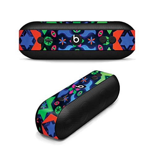 MightySkins Skin Compatible with Beats by Dr. Dre Pill Plus - Geometric Rave | Protective, Durable, and Unique Vinyl Decal wrap Cover | Easy to Apply, Remove, and Change Styles | Made in The USA - color: Geometric Rave