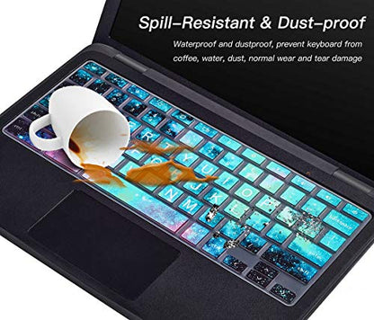 CaseBuy Keyboard Cover for Dell 11.6 Chromebook 3100 3120 3180 3181 3189 5190 P22T 11.6" / Chromebook 13 3380 13.3 inch Keyboard Accessories (Upper CASE, Galaxy) - color: Galaxy