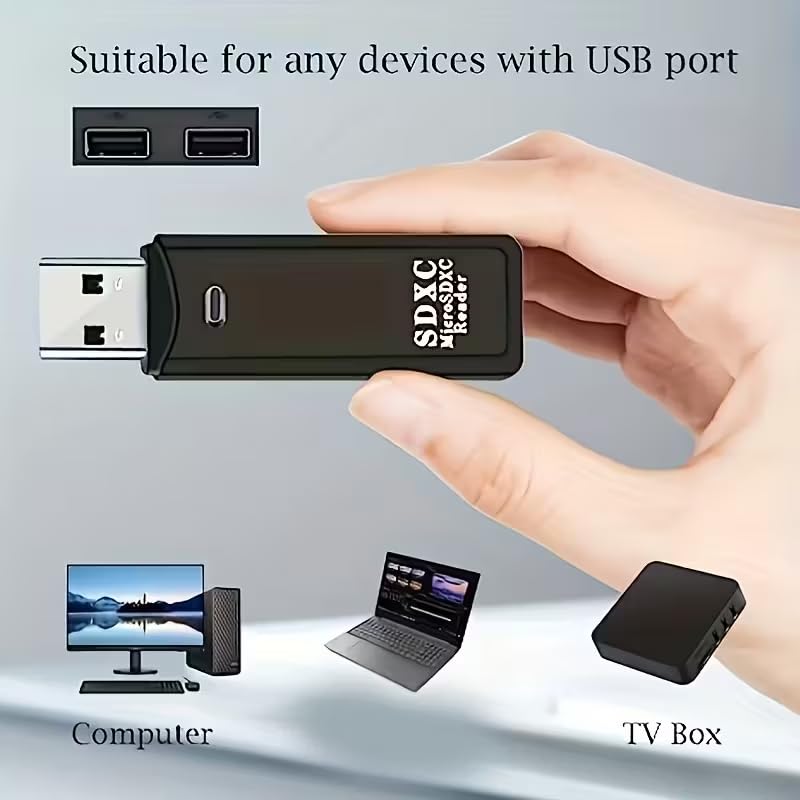 SB 3.0, 2.0 Card Reader, 5Gbps 2-in-1 SD Card Reader to USB Adapter, Suitable for MMC, RS-MMC, Card Reader and UHS-I Card, White3.0 - color: White3.0