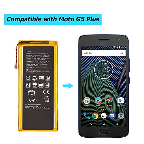 New HG40 Battery Replacement Compatible with Motorola Moto G5 Plus XT1684 XT1685 XT1687 SNN5984A with Specialized Tools
