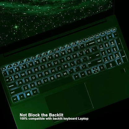 Keyboard Cover for 15.6 17.3 HP Laptop 15-er/eg/eh 15-fc/fd 17-cn/cp 17t-cn300 17t-cn000/cn200 17z-cp200 17-cp3005dx 17-cn2083dx 17-cn3003dx 17-cn4153cl 17-cn4065cl 15t-eg300 15z-fc000 15t-fd100 - color: Clear