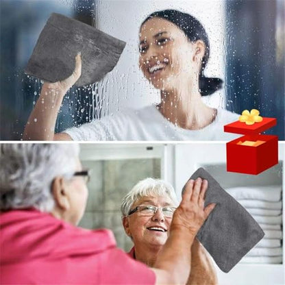 10 Pack Thickened Magic Cleaning Cloth for Stainless Steel, Thickened Dual-Sided Magic Cleaning Cloth, For Streak Free Cleaning, Glass, Windows, Kitchen Appliances, Reusable Absorbent Towels (10PC) - color: 10pc