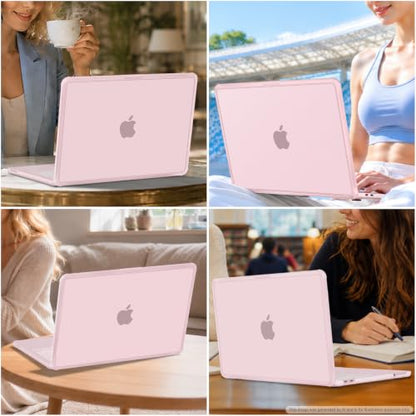 MOSISO Compatible with MacBook Neo Case 13 inch 2026 A3404 A18 Pro Chip | Anti-Cracking Cover Matte Finish Seamlessly Closes Protective Hard Shell Case Cover with TPU Bumper, Blush - color: Blush