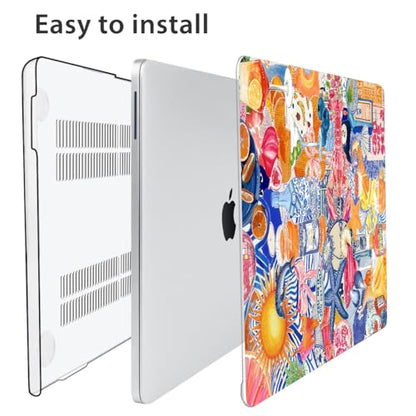 Compatible with 2026 MacBook Neo Case 13 inch Model A3404 (A18 Pro Chip), Anti-Fingerprint& Scratch Sturdy Hard Shell Case & Keyboard Cover & Screen Protector &Webcam Cover, Pattern Collage01 - color: Pattern Collage01