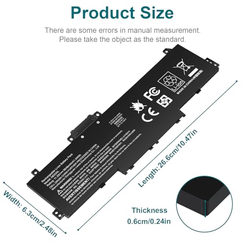 Futurebatt AE03XL Laptop Battery Replacement for HP 240 245 246 250 255 256 G10 Series 14-EE 14-EP 14-EM 15-FC 15-FD Series AE03041XL N21969-005 N20951-171 HSTNN-OB3E HSTNN-0B3E TPN-DB1N - size: AE03XL 12.17 4.57 1.02in