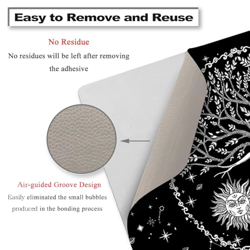 Laptop Skin Sticker Decal,12" 13" 13.3" 14" 15" 15.4" 15.6 inch Laptop Vinyl Skin Sticker Cover Art Protector Notebook PC (2 Wrist Pad Skin Included), Waterproof Removable, Moon & Sun & Stars - color: Moon & Sun & Stars