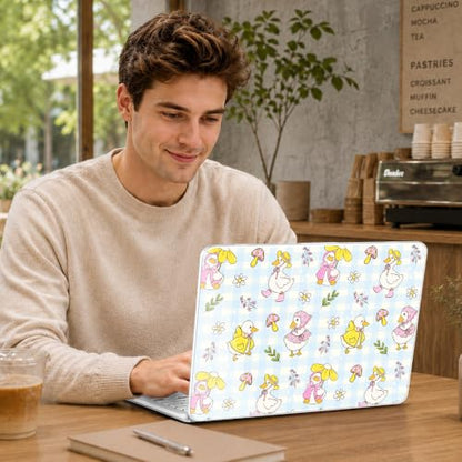 Compatible with MacBook Neo 13 inch (2026 Release A3404) (A18 Pro) with Liquid Retina Display, Printed Slim Protective Case with Screen Protector & Keybaord Cover, Cartoon Duck - color: Cartoon Duck