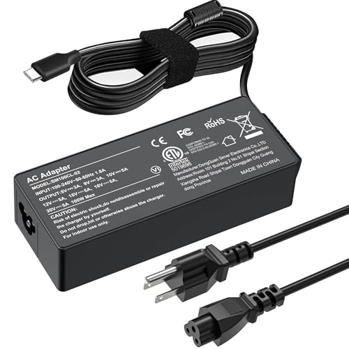JEIBAO 100W Universal USB C Laptop Charger Compatible with Mac Book Pro/Air 16, 15, 14, 13 Inch,iPad Pro,Lenovo Thinkpad/Chromebook/IdeaPad Yoga,HP,Dell,Acer,Asus, All USB-C Devices - color: Black2