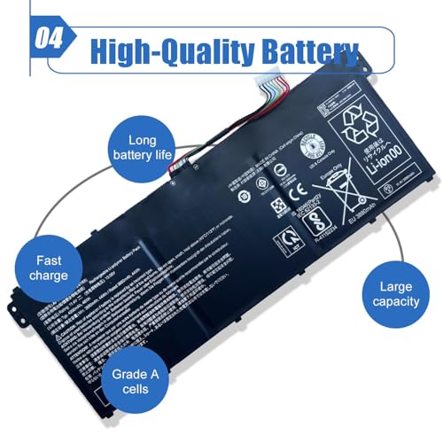 AP18C4K 11.4V 48Wh/4200mAh Laptop Battery Compatible with Acer Aspire 3 A315-42 A315-54 Aspire 5 A514-52 A515-43 A515-44G A515-52K A515-54 Swift S40-51 SF314-41 SF314-57 Series Notebook