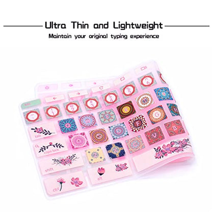 HRH Silicon Keyboard Cover Skin for HP Chromebook 11 x360 11.6",Chromebook 11 G2/G3/G4/G5/G6 EE/G7 EE 11.6",Chromebook 14-ca 14-ak14-X Series/Chromebook 14 G2 G3 G4 Keyboard Skin,Ethnic Pattern - color: Ethnic pattern