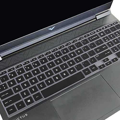 Keyboard Cover for HP Victus 15.6" Gaming Laptop 15z-fb200 15t-fa100 15-fb1013dx 15-fb2000nr 15-fb2063dx 15-fa0031dx 15-fa1093dx, HP Victus 16.1" 16-r0073cl 16-s1023dx 16-e1797nr 16-d0097nr (Black) - color: Black