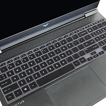 Keyboard Cover for HP Victus 15.6" Gaming Laptop 15z-fb200 15t-fa100 15-fb1013dx 15-fb2000nr 15-fb2063dx 15-fa0031dx 15-fa1093dx, HP Victus 16.1" 16-r0073cl 16-s1023dx 16-e1797nr 16-d0097nr (Black) - color: Black