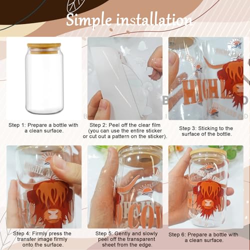 Rngmsi 20 Sheets Reading Books UV DTF Cup Wrap Cold UV DTF Transfer Sticker | Floral Waterproof Bookish UVDTF Decals, for 16 oz Glass Cups Mugs Water Bottles, DIY Crafts Book Lover - style: Reading Books