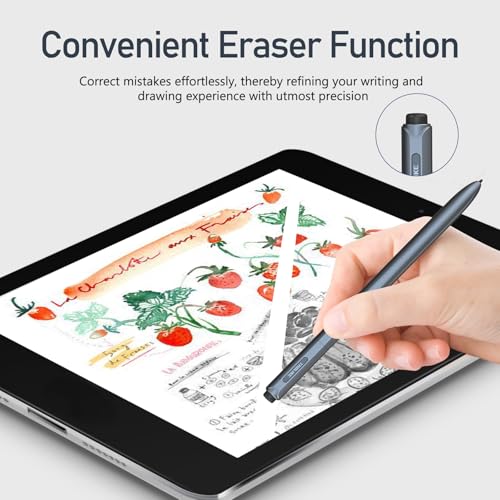 IP151 EMR Stylus Pen with Digital Eraser + 3 Replacement Tips | 4096 Pressure Level Sensitivity&Palm Rejection, Compatible with Remarkable/Kindle Scribe/Wacom Tablets/Samsung/Boox EMR Devices
