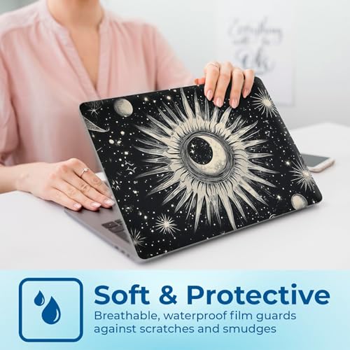 Reusable Universal Laptop Skin Sticker, Cut to Fit for 11.6–15.6 Inch Laptops, Waterproof Protective Film, No-Residue - Cosmic Eye - color: Cosmic Eye