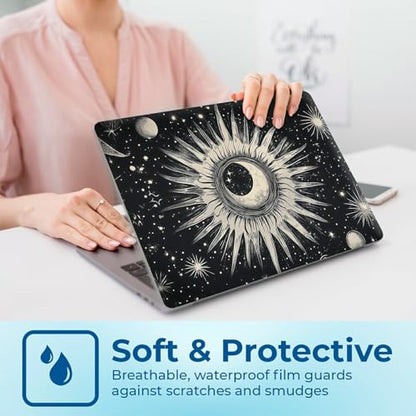 Reusable Universal Laptop Skin Sticker, Cut to Fit for 11.6–15.6 Inch Laptops, Waterproof Protective Film, No-Residue - Cosmic Eye - color: Cosmic Eye