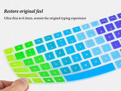 Keyboard Cover for 15.6" Dell 15 Laptop DC15250 DC15255/Inspiron 15 3511 3510 3525 5510 5515 5518,Dell Inspiron 16 & Inspiron 16 Plus 7610 16"/Latitude 3520/Dell Vostro 15 5000 5510 15.6" Skin-Rainbow - color: Rainbow, size: 15.6 Inch