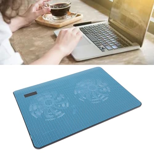 SUNGOOYUE Laptop Cooling Pad, Dual High Performance Fans 15dB Quiet Ergonomic Adjustable Stand Premium Metal Mesh 1.5mm Aperture,for 17 Inch Laptop