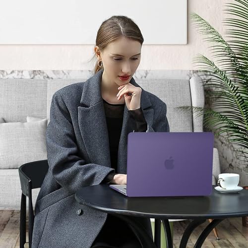 MOSISO Compatible with MacBook Pro 16 inch Case M5 M4 M3 M2 M1 2026-2021 | A3429 A3428 A3403 A3186 A2991 A2780 A2485, Protective Hard Shell Case&Keyboard Cover&Screen Film&Pouch, Imperial Purple - color: Imperial Purple