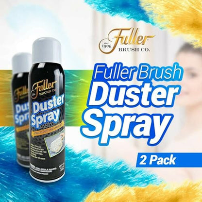 Fuller Brush Duster Spray and Microfiber Cloth Bundle – 3 Microfiber Cloths – Multi Surface Dust Removing Sprayer - Safe Household Cleaning for Floors, Furniture, Blinds & Car Interiors - size: 2 Pack with Cloths