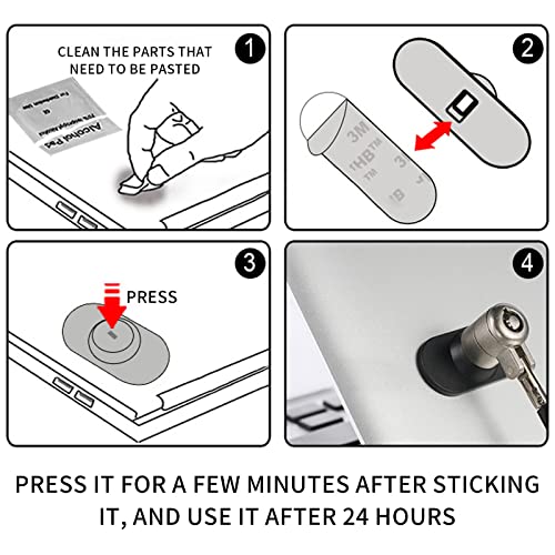 Laptop Cable Lock Hardware Security Cable Lock Anti Theft Combination Lock for iPad Tablet Laptop MacBook and All Other Notebooks and Tablets （2pcs White - color: Rectangular white 2pcs