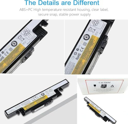LQM 10.8V 48WH Laptop Battery for Lenovo ldeapad | Y400 Y410 Y490 Y500 Y510 Y590, L11S6R01 L11L6R02 L12L6E01, L12S6A01 L12S6E01, 3ICR19/65-2 3INR19/66-2 - color: Y490