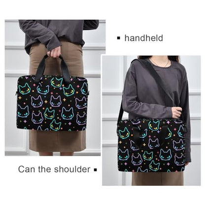 JIPONI Laptop Bag For Women Men, 15.6 16 IN Tote Work bags, Briefcase Messenger Computer Case 01 - color: Multi 1