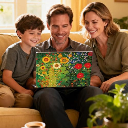 Universal Laptop Skin Sticker Decal for 11.6”12" 13" 13.3" 14" 15" 15.4" 15.6" Reusable Waterproof Scratch-Scratch Resistant Protective Vinyl Laptop Notebook Skin Stickers,Watercolor Flower Sunflower - color: Watercolor Flower Sunflower