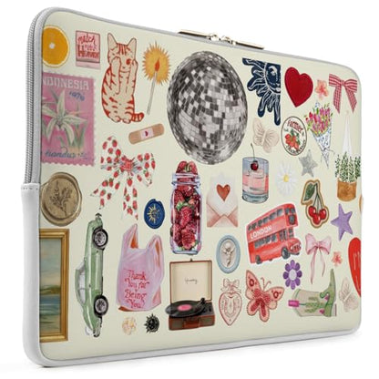 Laptop 13 inch Sleeve Case for MacBook Air 13-13.6 inch, Laptop Bag Cover for MacBook Pro 13" 14 inch, Shockproof Briefcase Travel Carrying Sleeve for 14" Chromebook, HP, Dell I Funny Sticker - color: Funny Stickers