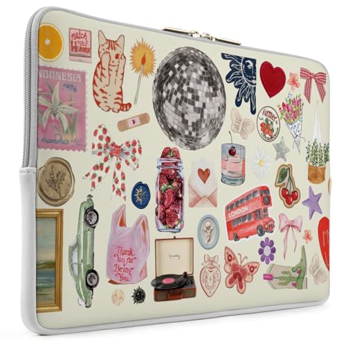 Laptop 13 inch Sleeve Case for MacBook Air 13-13.6 inch, Laptop Bag Cover for MacBook Pro 13" 14 inch, Shockproof Briefcase Travel Carrying Sleeve for 14" Chromebook, HP, Dell I Funny Sticker - color: Funny Stickers