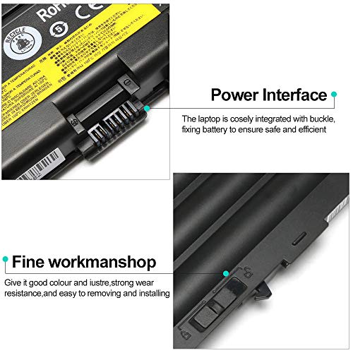 LQM 11.1V 94Wh/8.4Ah Laptop Battery for Lenovo ThinkPad | Compatible with Lenovo ThinkPad L410 L420 L421 L520 L530 T410 T410I T420 T420I W510 W520 W530 45N1001 45N1011 - color: T430h