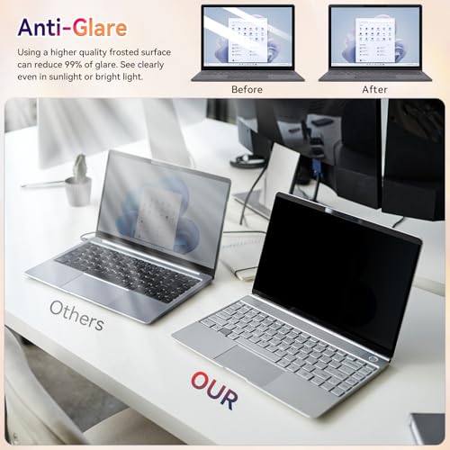 Magnetic Privacy Screen for Microsoft Surface Laptop 7 13.8 Inch, Removable Anti Glare Blue Light Filter, 13.8 In Anti Spy Black Security Private Block Screen Protector