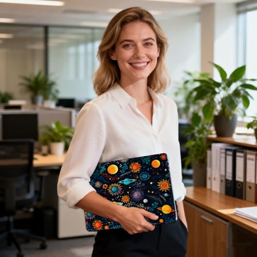 Universal Laptop Skin Sticker Decal for 11.6”12" 13" 13.3" 14" 15" 15.4" 15.6" Reusable Waterproof Scratch-Scratch Resistant Protective Vinyl Laptop Notebook Skin Stickers - Planet and Sunflower - color: Planet and Sunflower