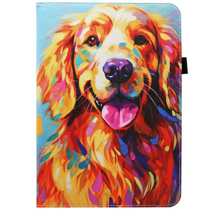 Universal 10 10.1 Inch Android Tablet Case, Dluggs 360 Degree Rotating Multi-Angle Viewing Stand Universal Case Cover for 10 10.1 and All 9.5-10.5 Inch Tablet, Dog - color: Dog