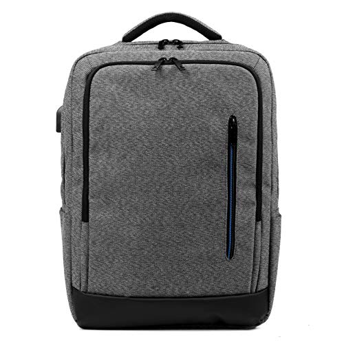 Tanka Pilgrim Laptop Backpack. Professional Business Commuter Bag for Office Work. TSA Airline Travel Underseat Personal Carry On. USB Charging, Anti-Theft RFID. Men Women, 15.4, 16 inches, Grey - color: Grey, size: 16.5 x 12.2 6.0 inches
