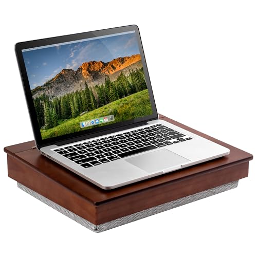 LAPGEAR Schoolhouse Lap Desk - Java Acacia Wood, Built-in Storage - color: Java