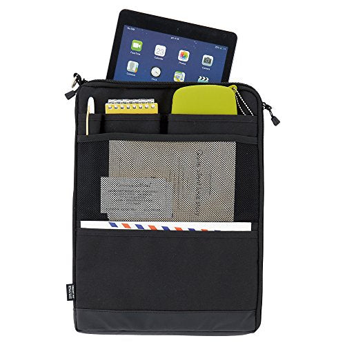 LIHIT LAB Laptop Sleeve, Water & Stain Repellent, Vertical for Backpack, 13.4" x 9.8", Navy (A7683-11) - color: Navy, size: 13.4 x 9.8 inches, style: Vertical