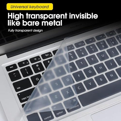 10Inch Transparent Silicone Dustproof Keyboard Film for Laptop Notebook MacBook Waterproof Clear Keypad Protector Cover - color: 8-10 Inch